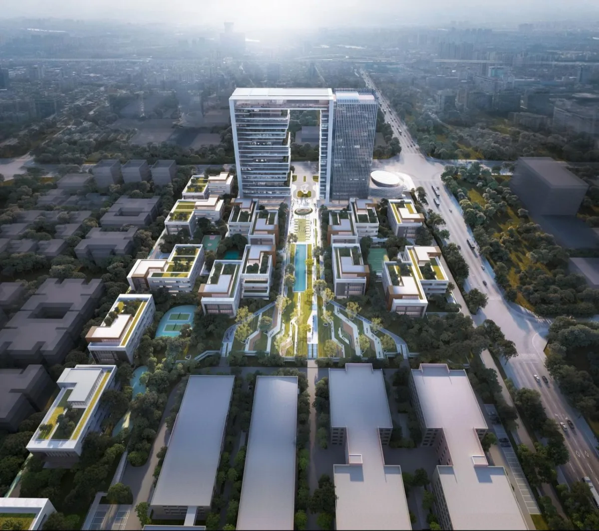 BIM建筑|“新冠疫情”和“逆全球化”冲击下，产业社区“破局”的六大路径 / 三益中国