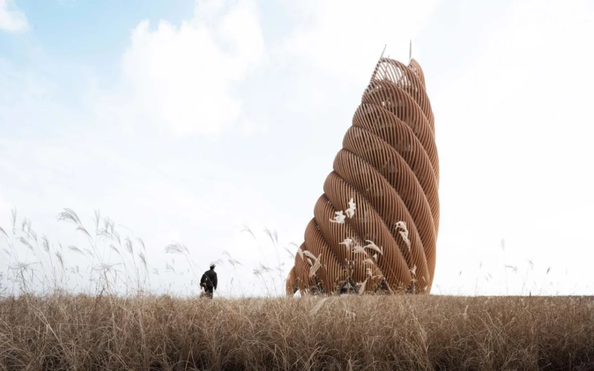 BIM建筑|成都熊猫基地熊猫塔，机械‘竹笋’ / UDG.零号工作室
