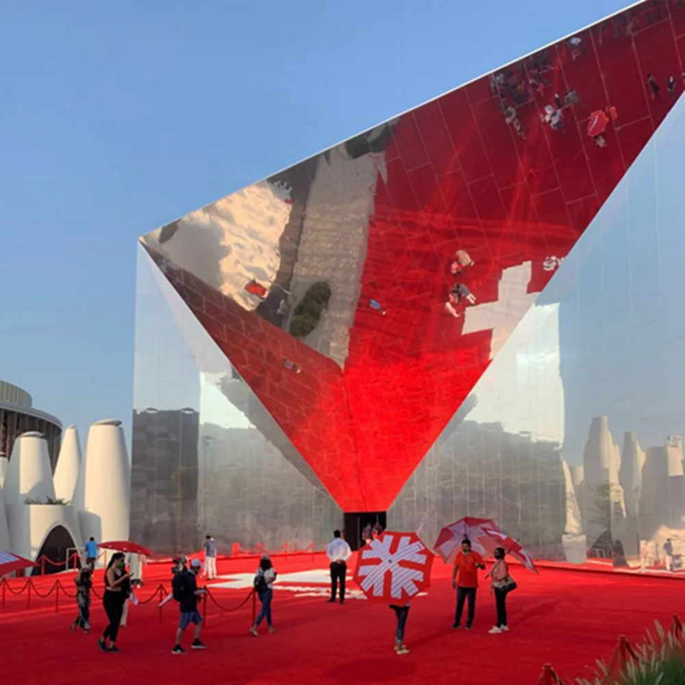 BIM建筑|OOS工作室设计“镜子”瑞士展馆