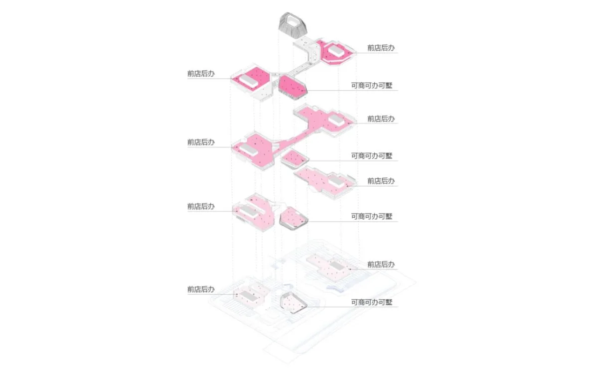BIM建筑|GEN方案 | 一桥两相望:苏州高铁新城双子塔