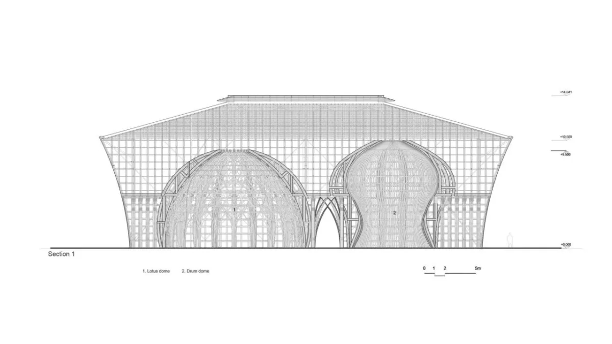 BIM建筑|42000 根竹竿，富国岛大世界欢迎中心 / 武重义建筑事务所