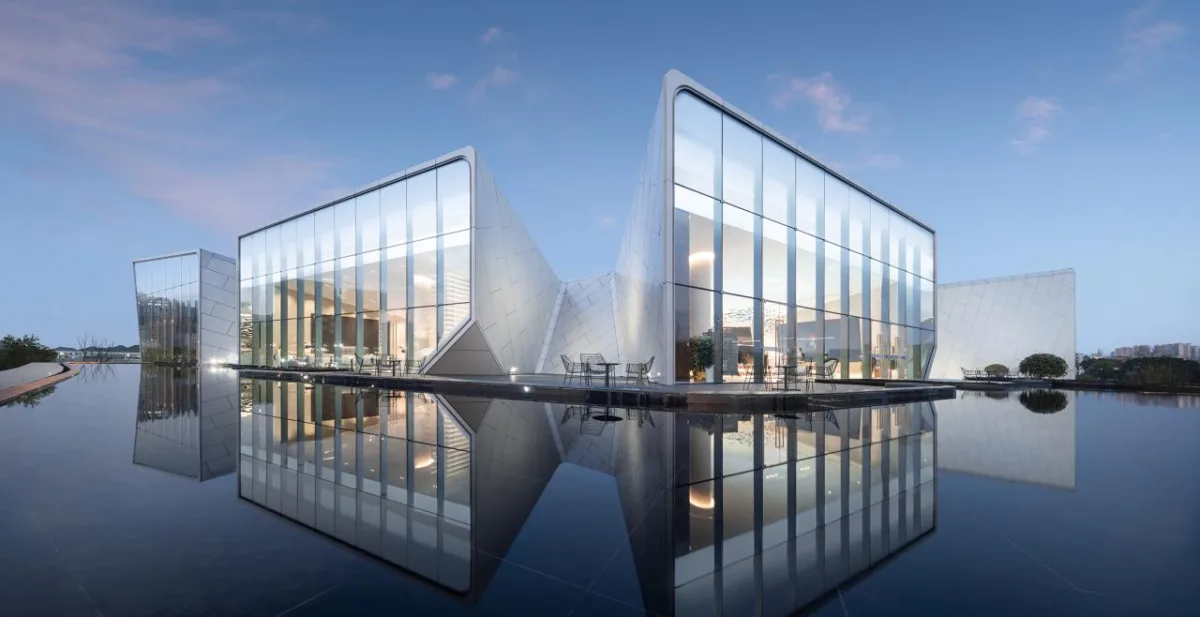 BIM建筑|赣州锦润 ▪ 滨江云宸展示中心 / 成执设计