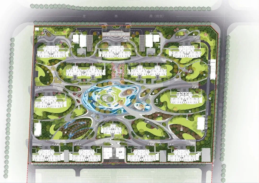 BIM建筑|流动魅力的艺术邂逅 如东金地至尚 ▪ 展示中心 / 成执设计