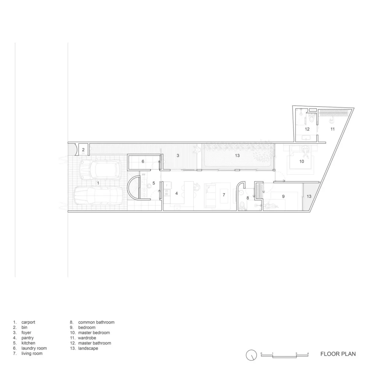 BIM建筑|狭长地形下的独立住宅：YD 住宅 / Isso Architects