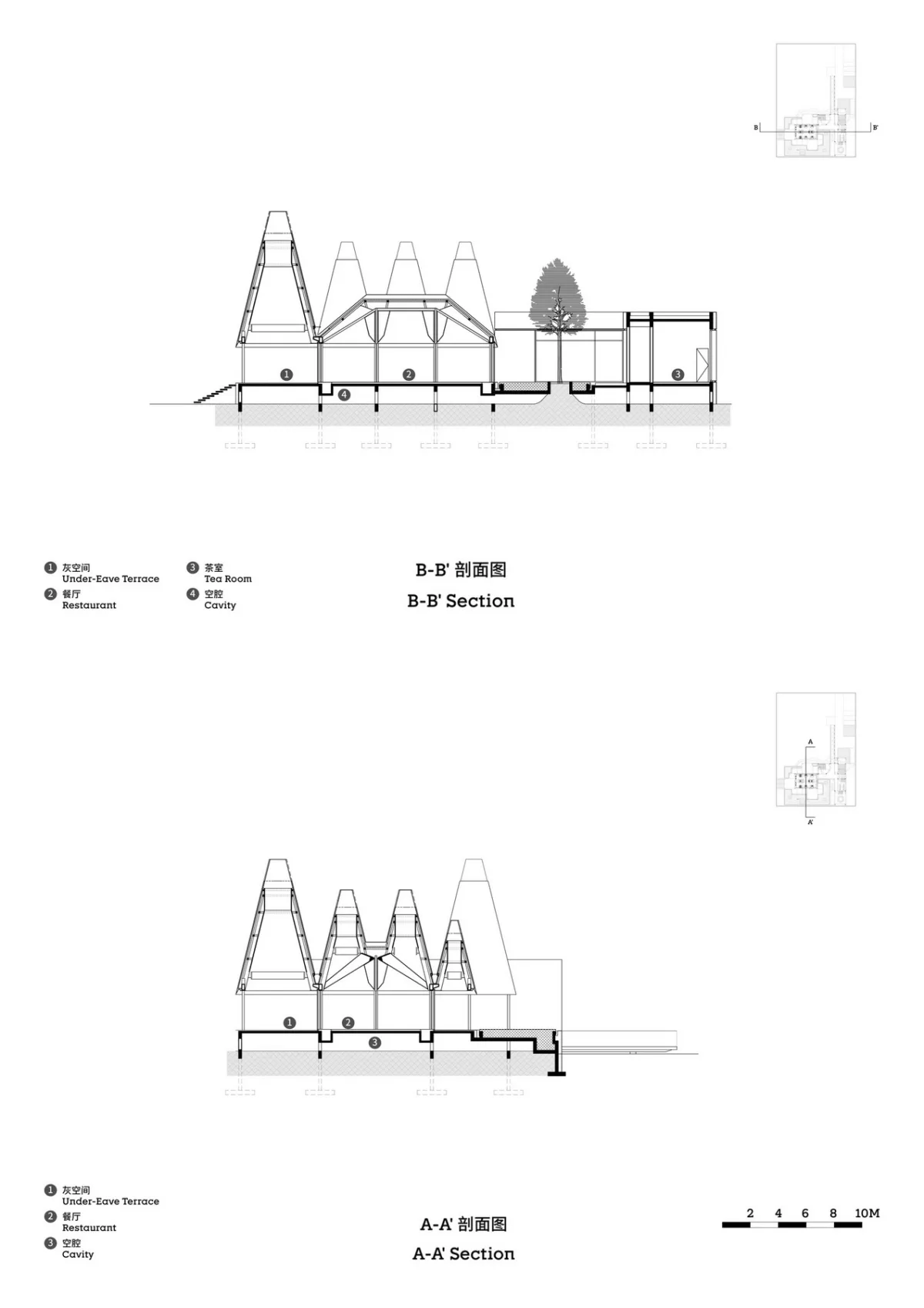 BIM建筑|水杉林餐厅：水边的风景 / goa作品
