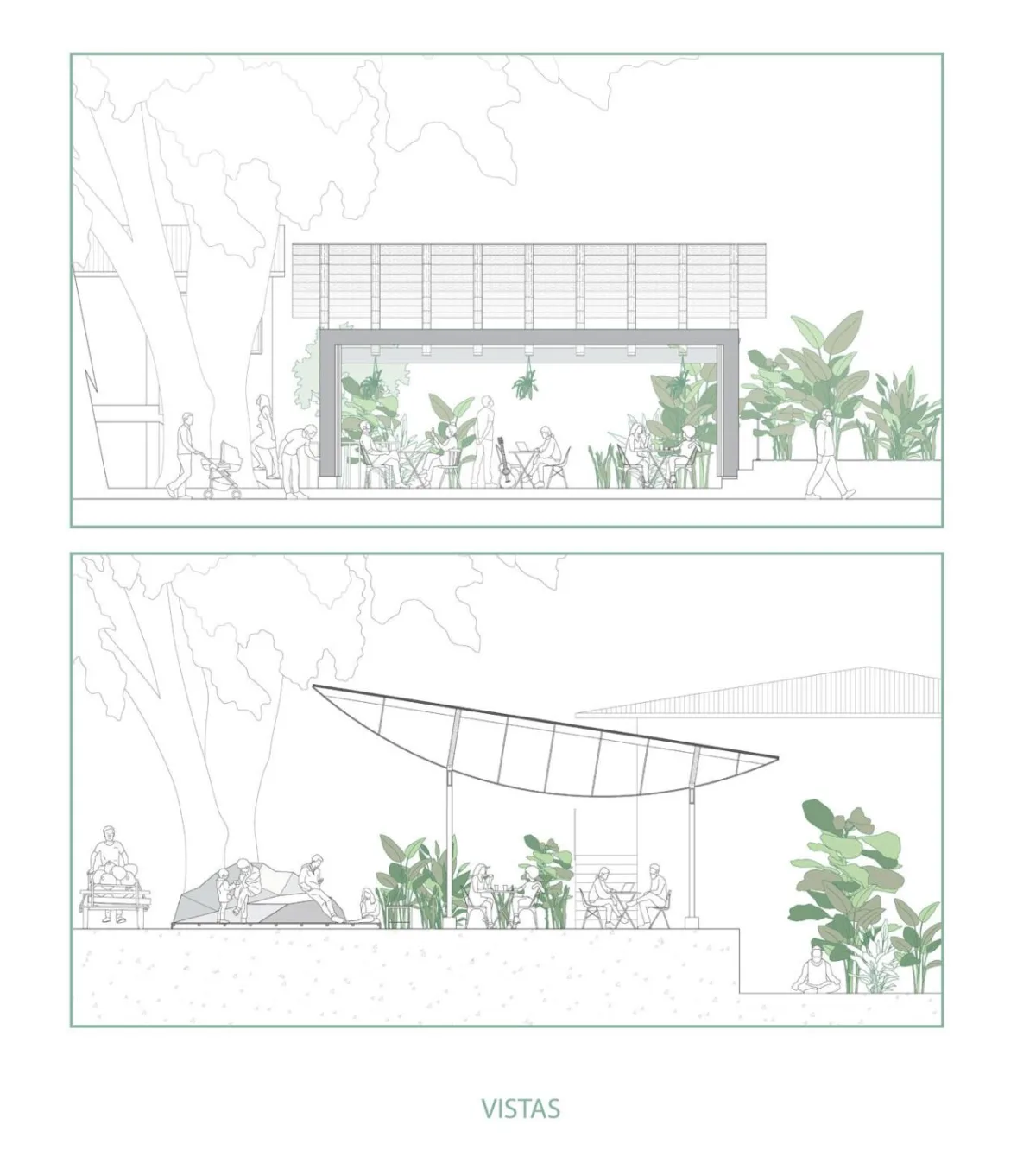 BIM建筑|村口榕树下，社区公共空间 Ficus Alto / Natura Futura Arquitectura