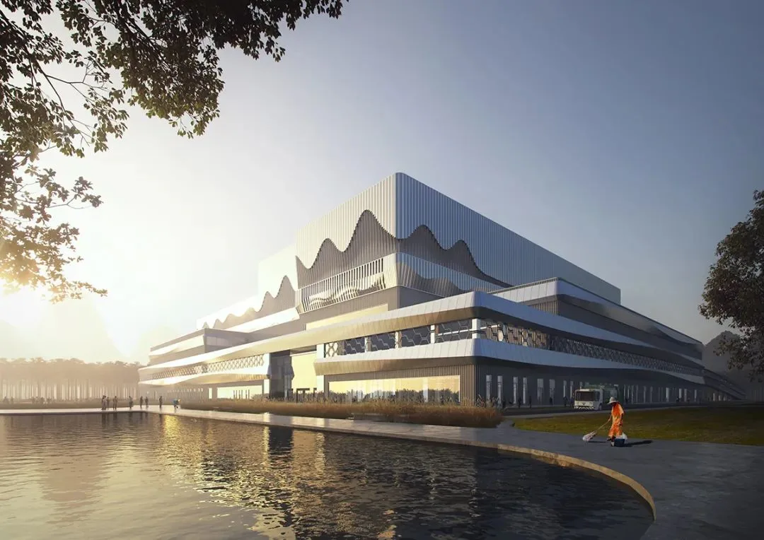 BIM建筑|南宁市双定循环经济产业园生活垃圾焚烧发电厂/ UUA