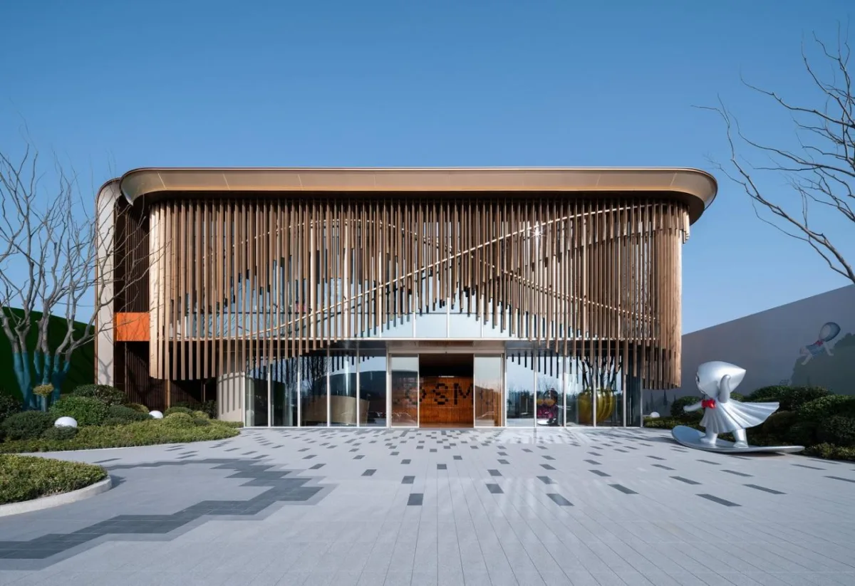 BIM建筑|流动魅力的艺术邂逅 如东金地至尚 ▪ 展示中心 / 成执设计