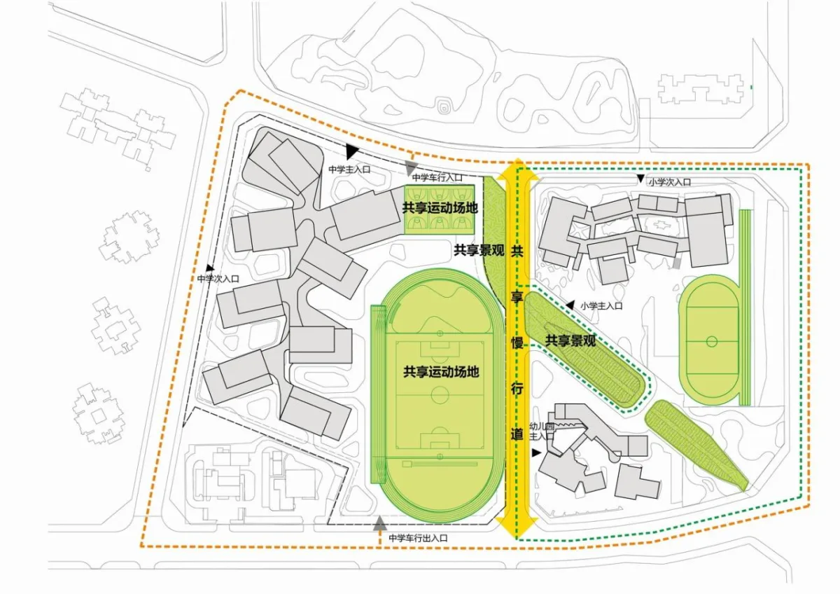 BIM建筑|天府新区海洋路中学 / MAT 超级建筑事务所