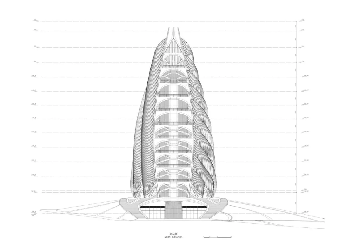 BIM建筑|成都熊猫基地熊猫塔，机械‘竹笋’ / UDG.零号工作室