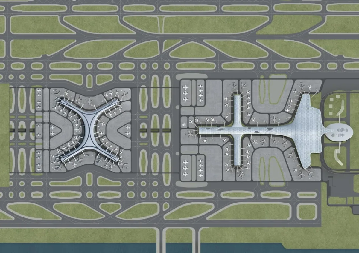 BIM建筑|航空建筑新标杆：深圳宝安国际机场卫星厅 / GDAD、Aedas、兰德隆与布朗