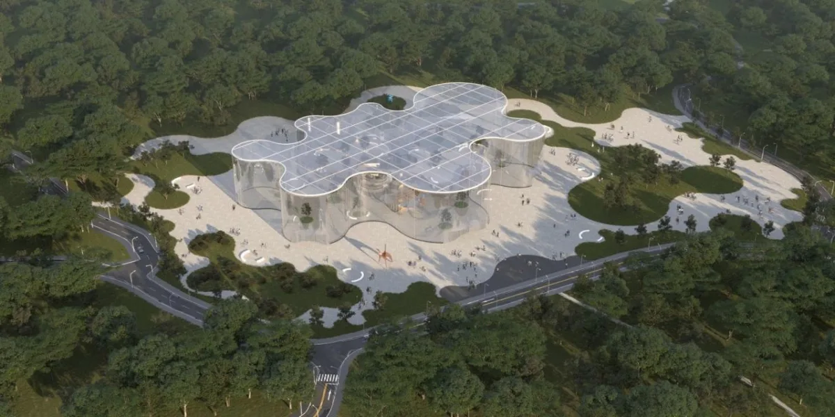 BIM建筑|婺川复园——遵义市务川县文化中心设计方案 / 外行建筑