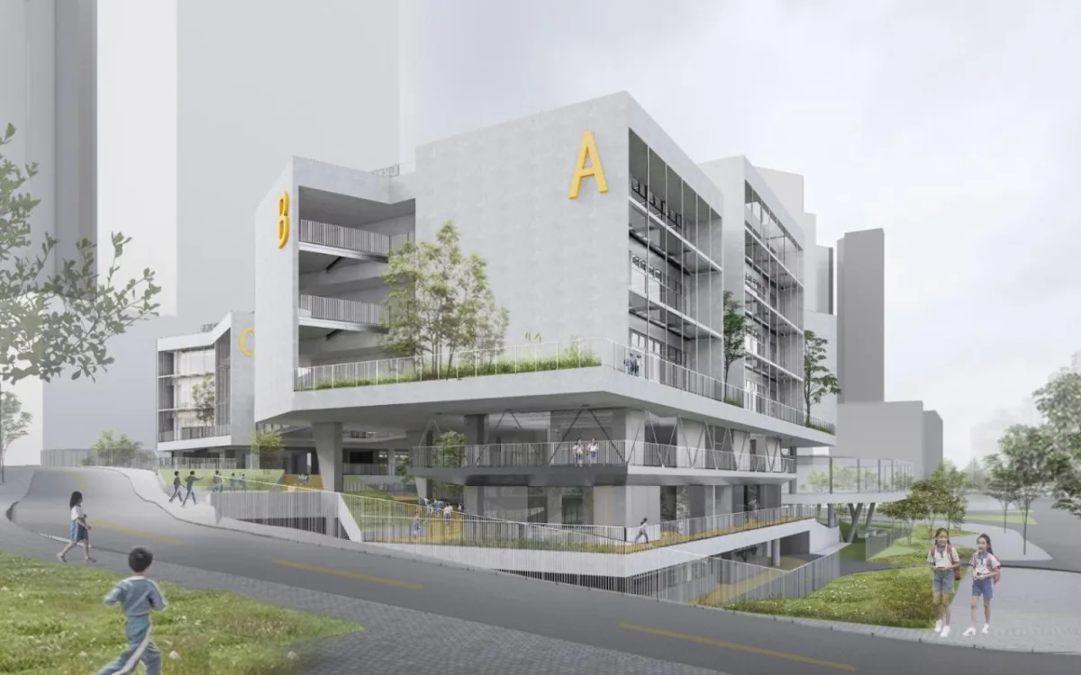 BIM建筑|深圳龙岗下雪村小学 / MAT