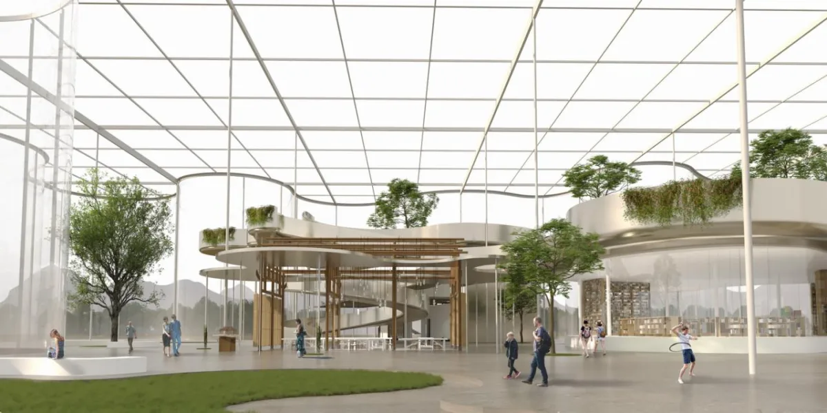 BIM建筑|婺川复园——遵义市务川县文化中心设计方案 / 外行建筑