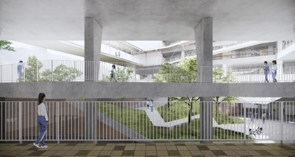 BIM建筑|深圳龙岗下雪村小学 / MAT