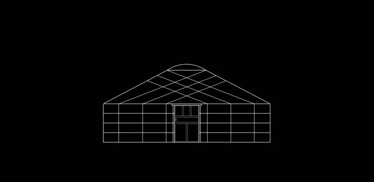 BIM建筑|几何蒙古包 / 阁尔工作室