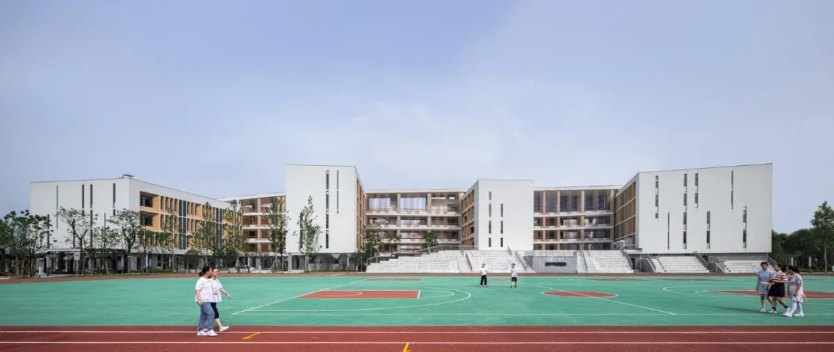 BIM建筑|开放式教育园林——宁波万科潘火实验中学 / UA尤安设计