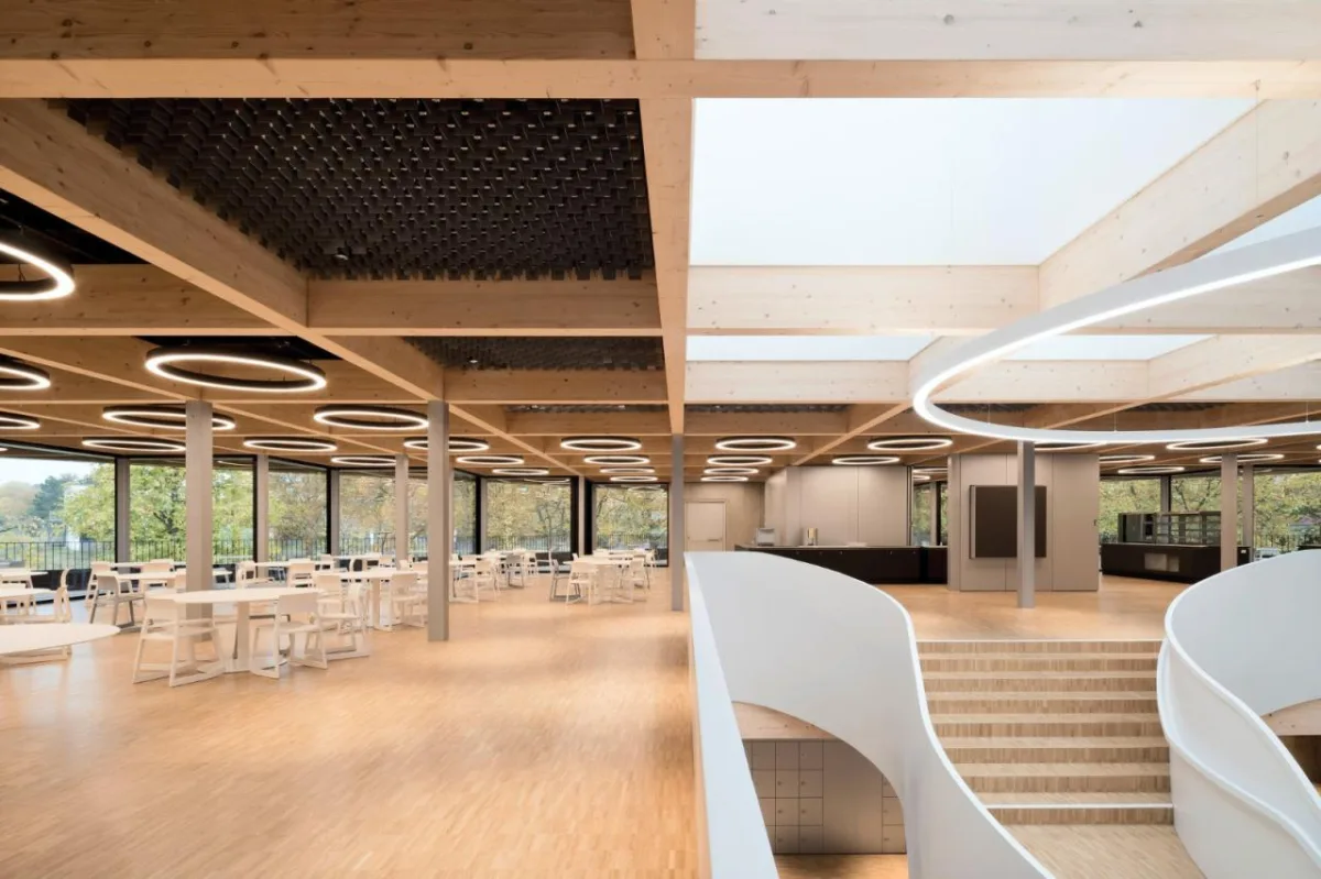 BIM建筑|旋转45度，校园食堂与媒体中心 / wulf architekten