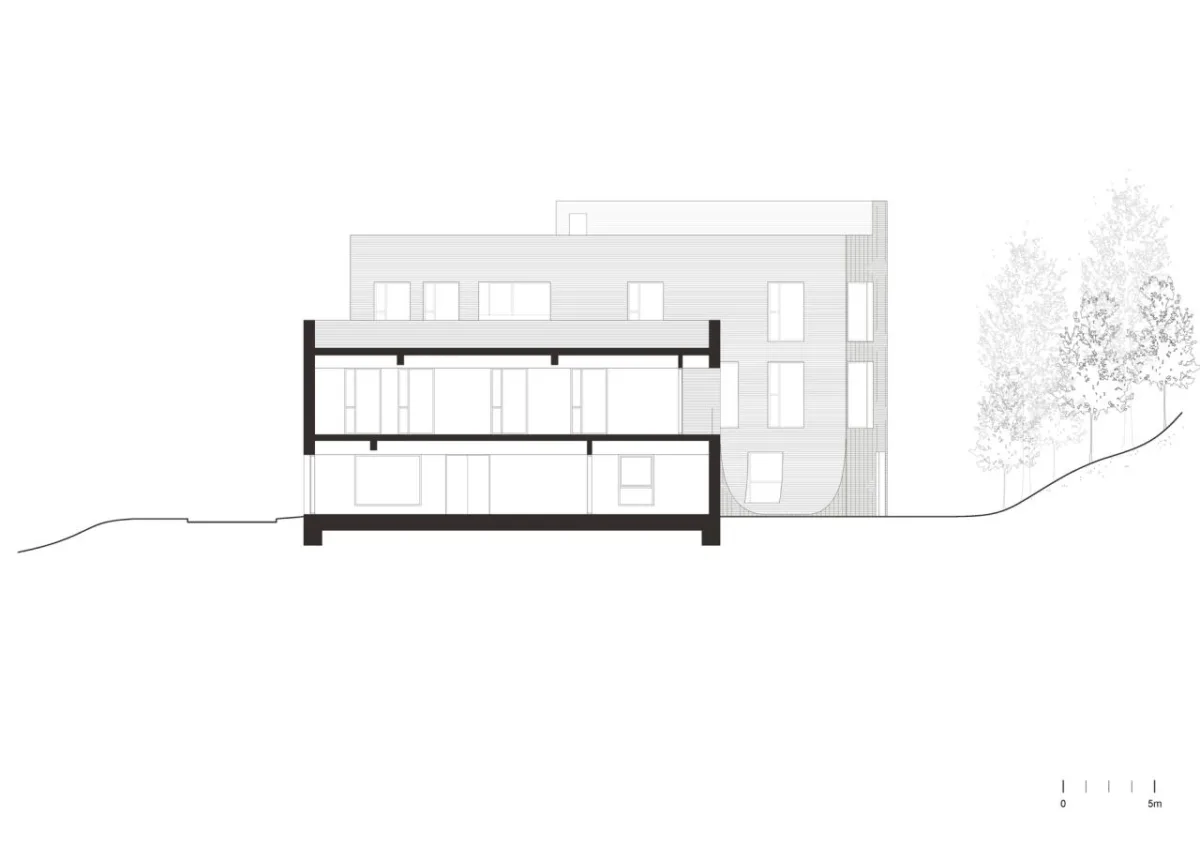 BIM建筑|流水墙体，泰瑞咖啡馆 / NAMELESS Architecture