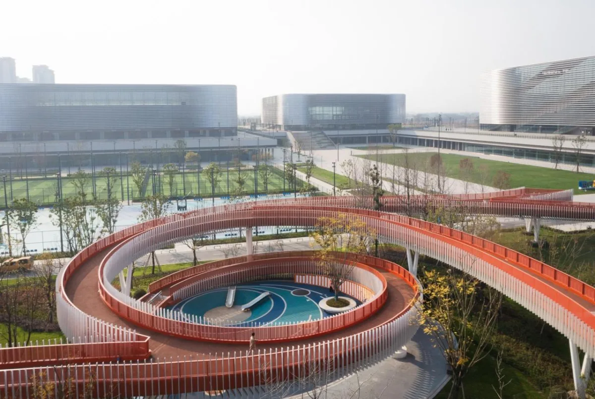 BIM建筑|成都大运会东安湖场馆景观连廊 / 四周建筑