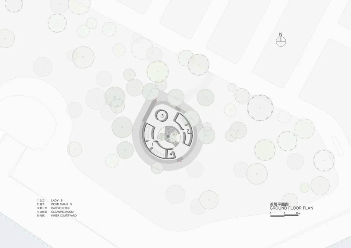 BIM建筑|梁子湖长岭渡口景观公厕 / 原榀建筑