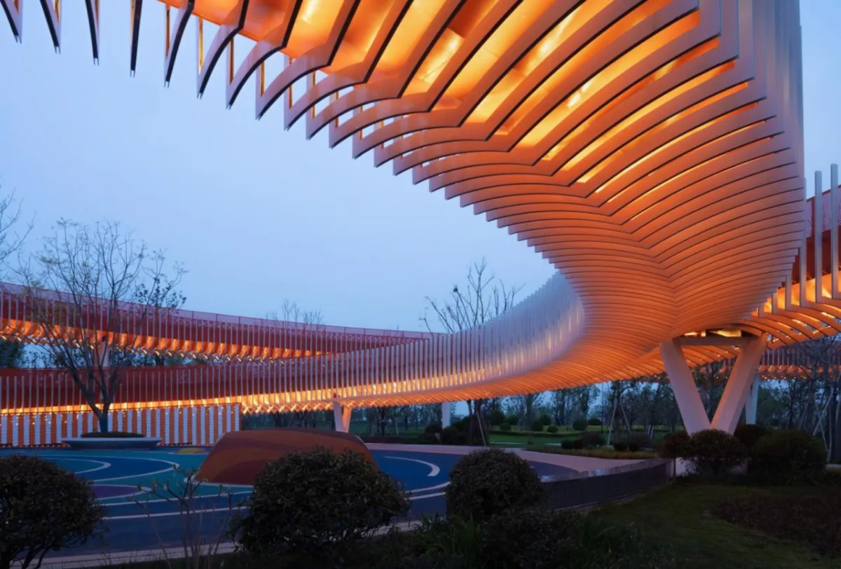 BIM建筑|成都大运会东安湖场馆景观连廊 / 四周建筑