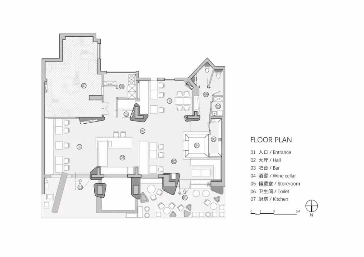 BIM建筑|Wine Nuts酒疯子餐酒吧 / 未韬建筑
