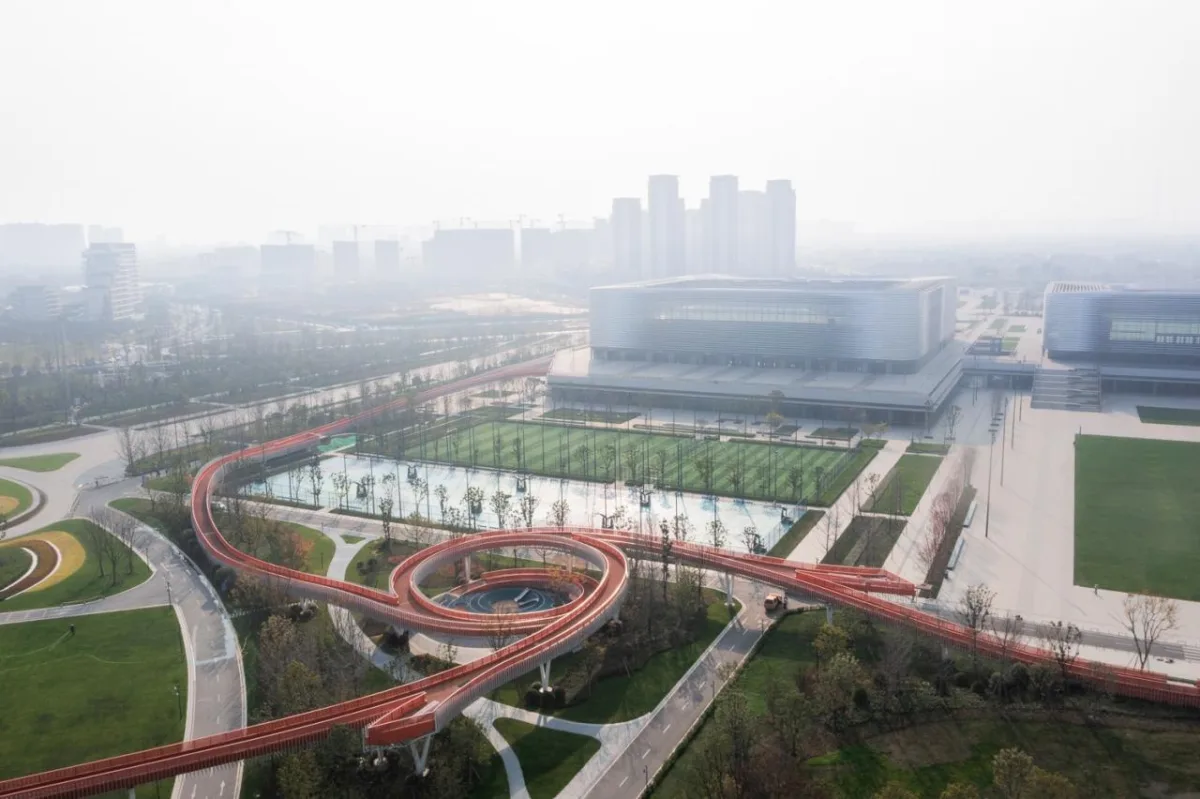 BIM建筑|成都大运会东安湖场馆景观连廊 / 四周建筑