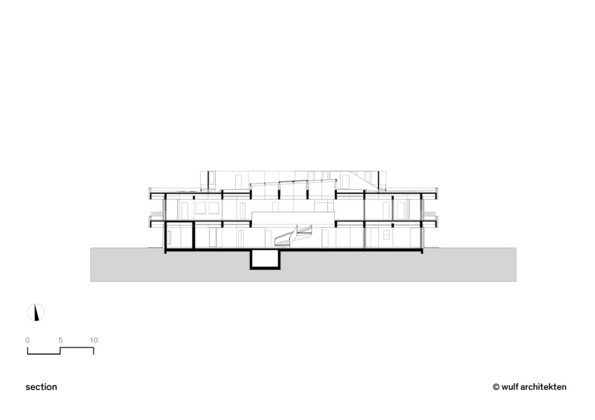 BIM建筑|旋转45度，校园食堂与媒体中心 / wulf architekten