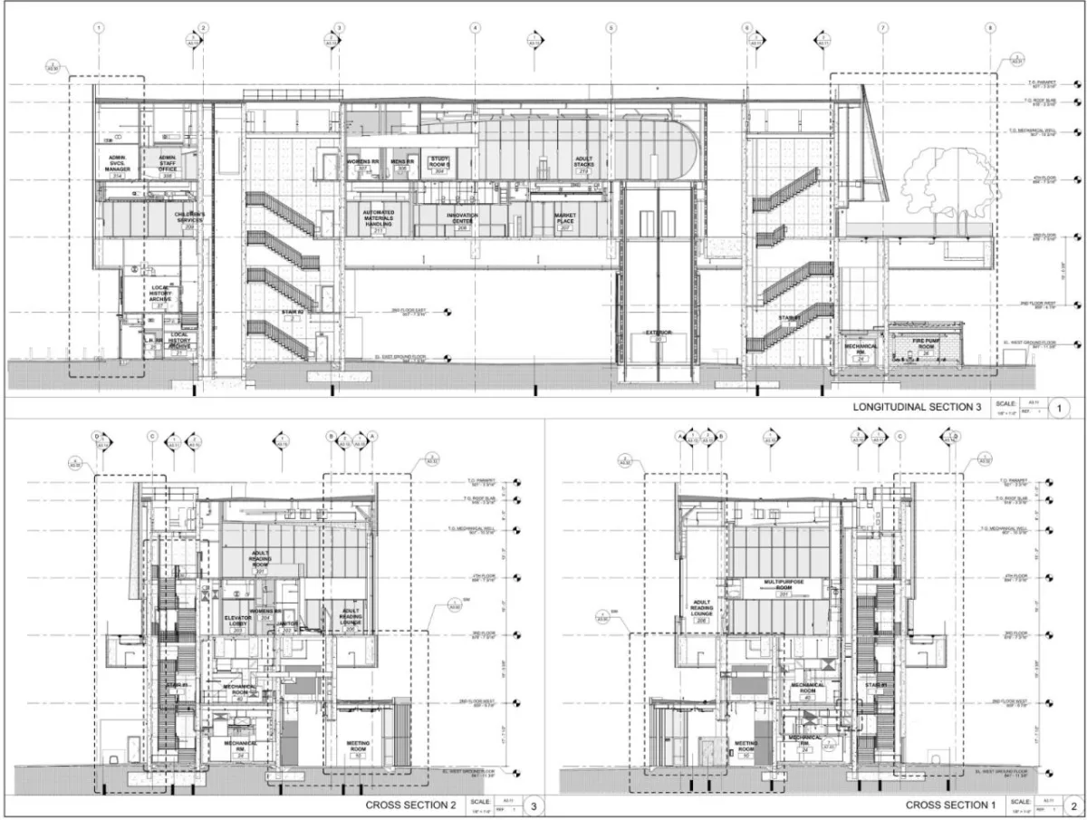 BIM建筑|Riverside 市立图书馆 / Johnson Favaro