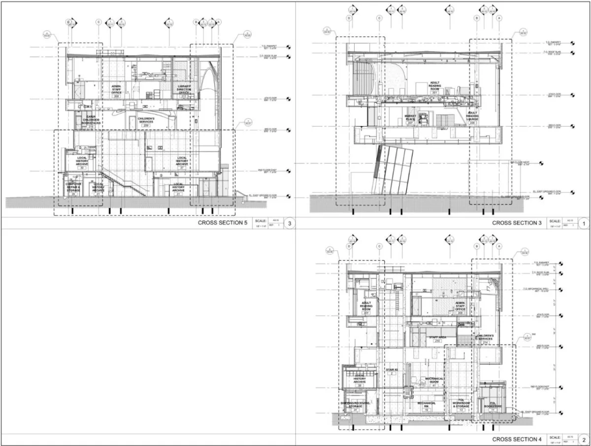 BIM建筑|Riverside 市立图书馆 / Johnson Favaro
