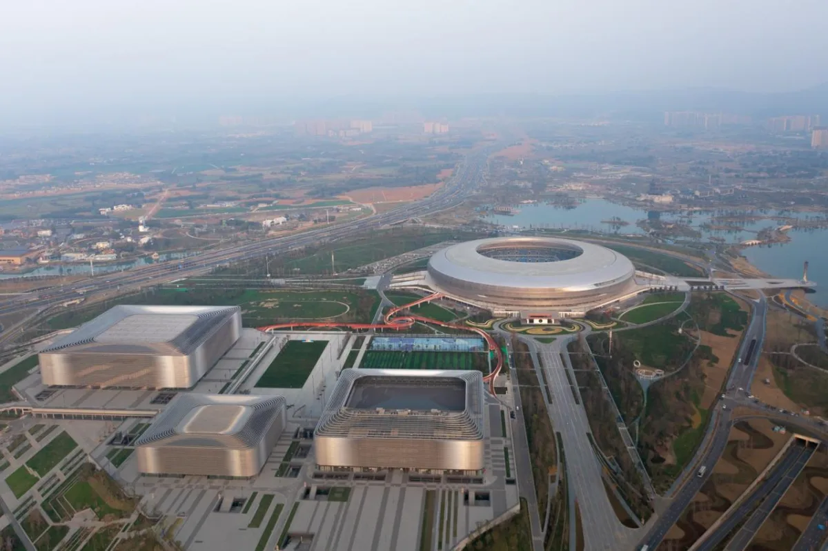 BIM建筑|成都大运会东安湖场馆景观连廊 / 四周建筑
