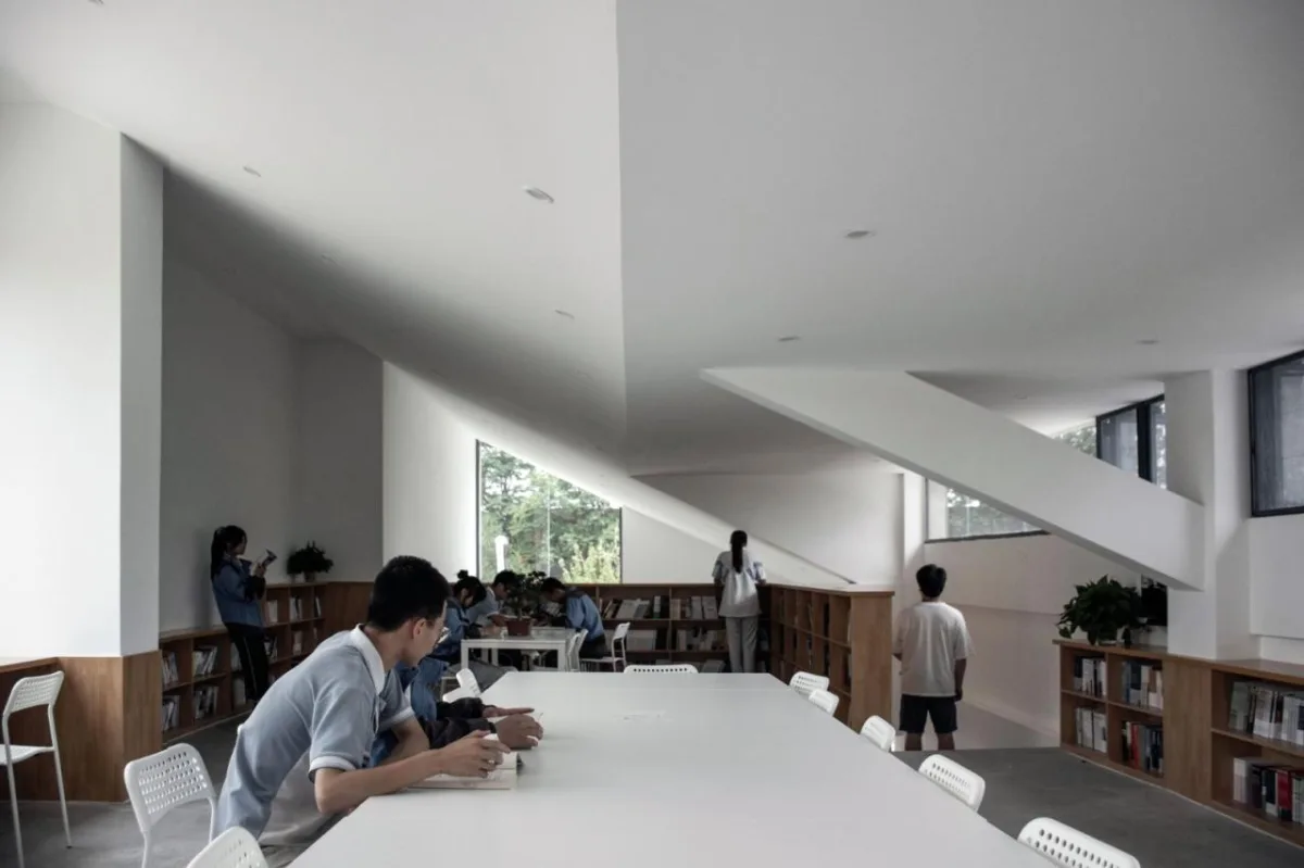 BIM建筑|西安高新第六高级中学图书馆 / 垣建筑·西安建筑科技大学建筑学院