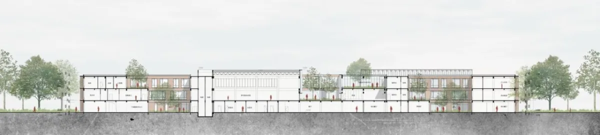 BIM建筑|废弃厂房改造康养配套 / 栖城设计