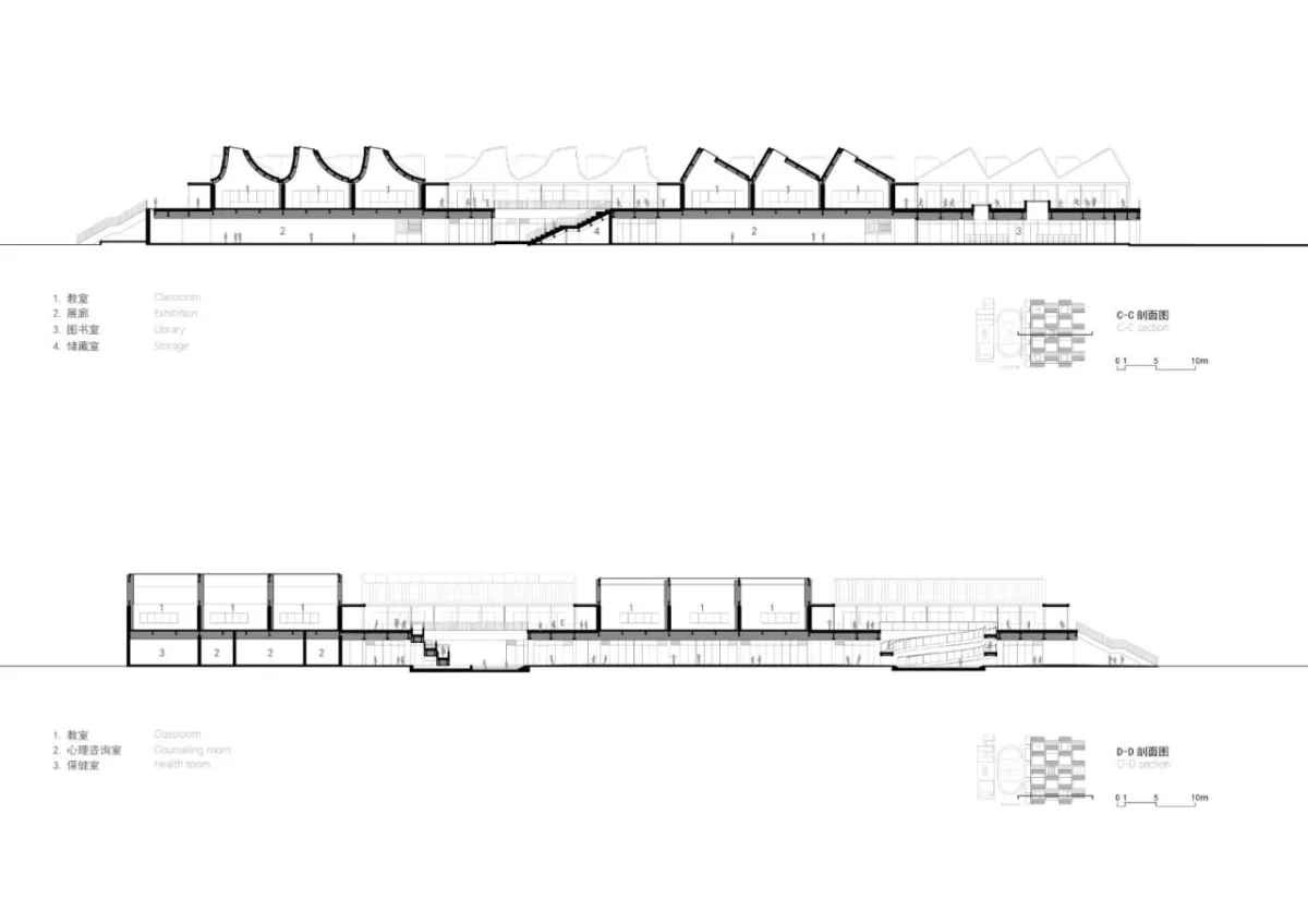 BIM建筑|平行与光的学校——青衣江路小学校 / 迹·建筑事务所（TAO）