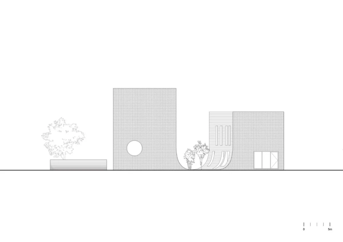 BIM建筑|流水墙体，泰瑞咖啡馆 / NAMELESS Architecture