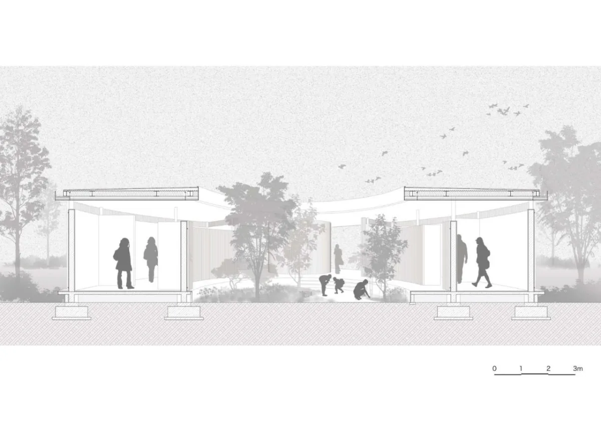 BIM建筑|梁子湖长岭渡口景观公厕 / 原榀建筑