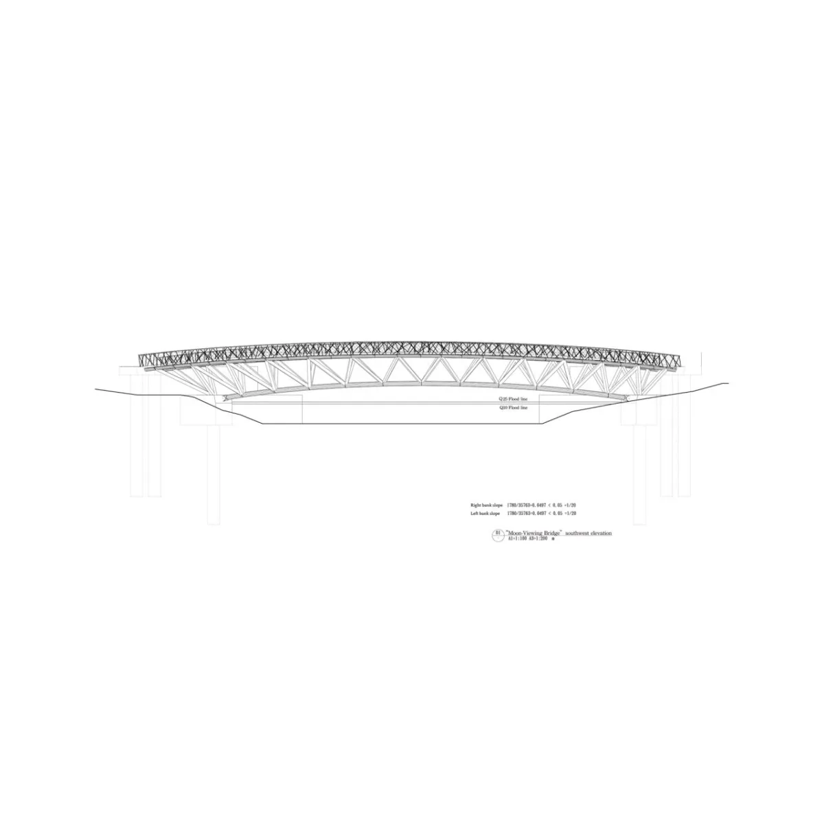 BIM建筑|月见桥 / HWCA Huai-Wen Chang Architect