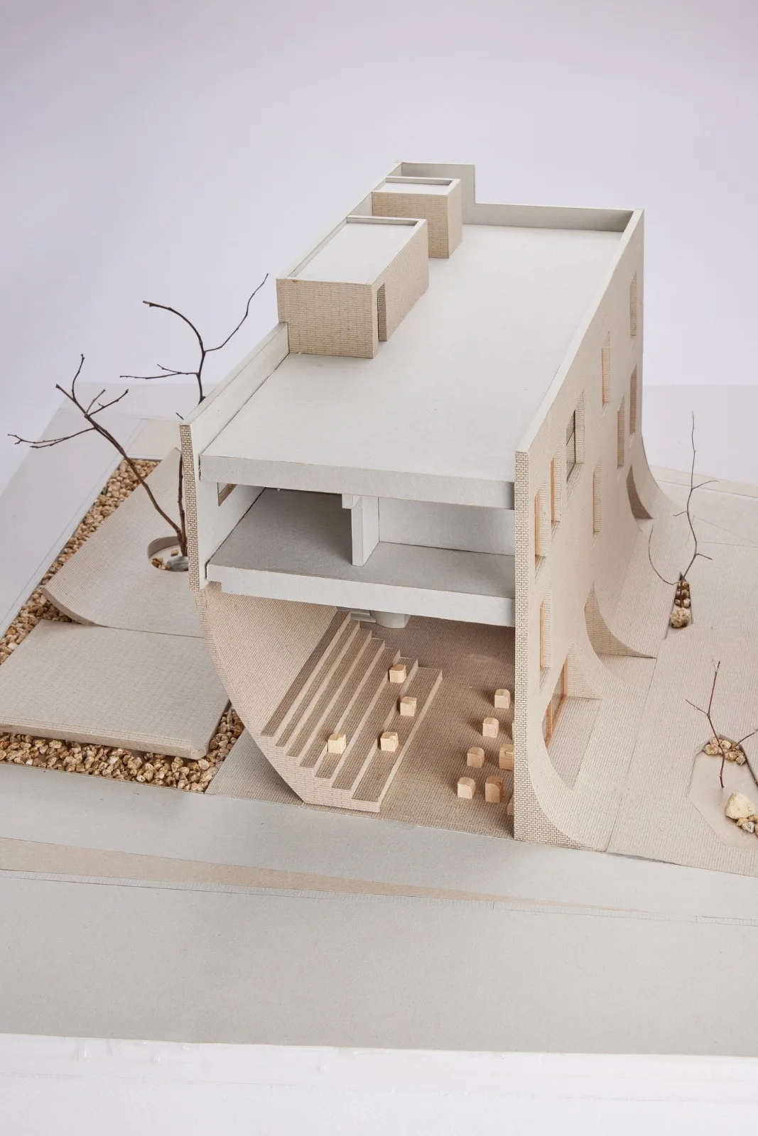 BIM建筑|流水墙体，泰瑞咖啡馆 / NAMELESS Architecture