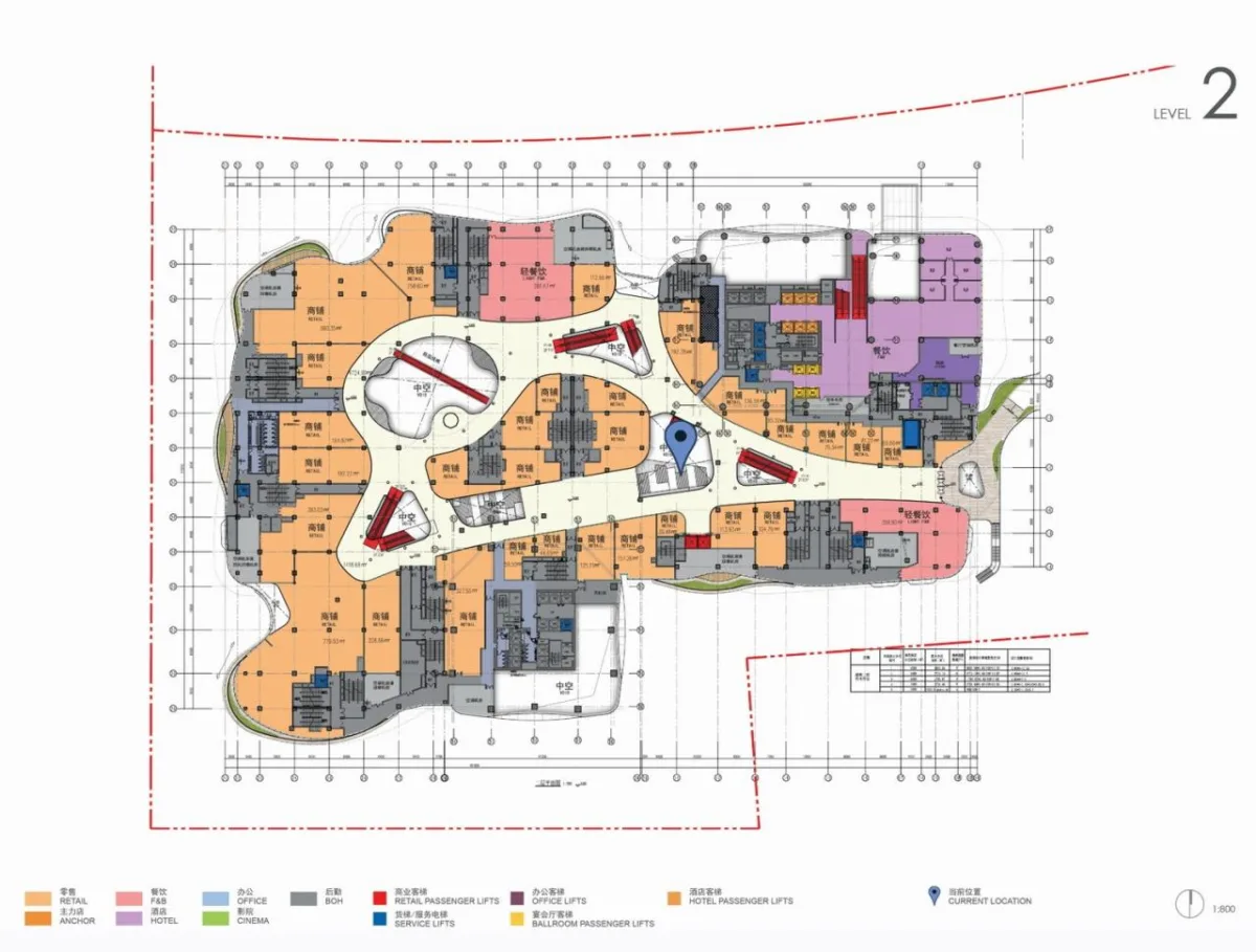 BIM建筑|西安南飞鸿乐荟中心，城市生态商业体 / Aedas
