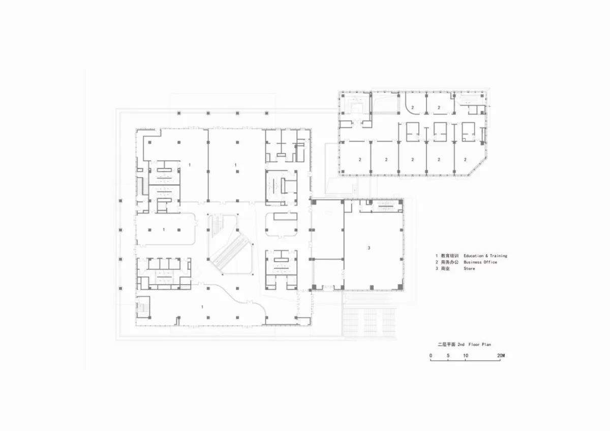 BIM建筑|一站式全民教育综合体：翼立方教育发展中心 / 简和工作室