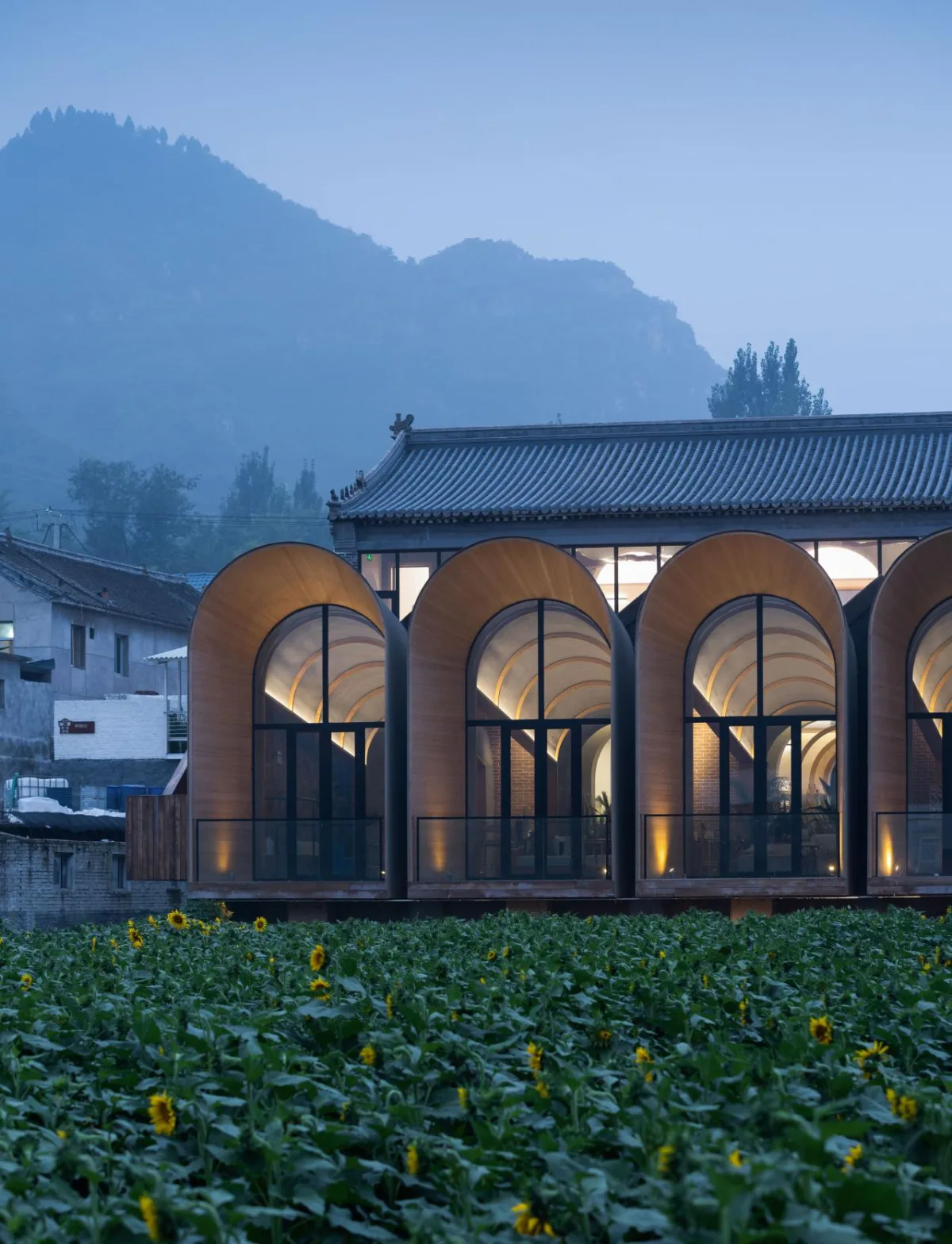 BIM建筑|田岗知行村：乡村会客厅 / 袈蓝建筑
