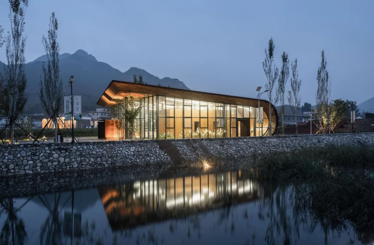 BIM建筑|田岗知行村：田园大讲堂 / 袈蓝建筑