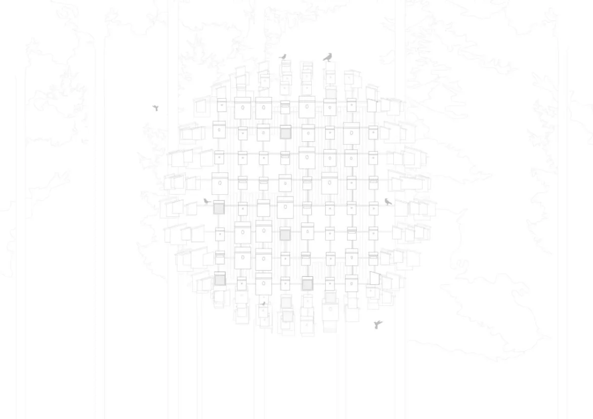 BIM建筑|树顶酒店“生物圈” / BIG
