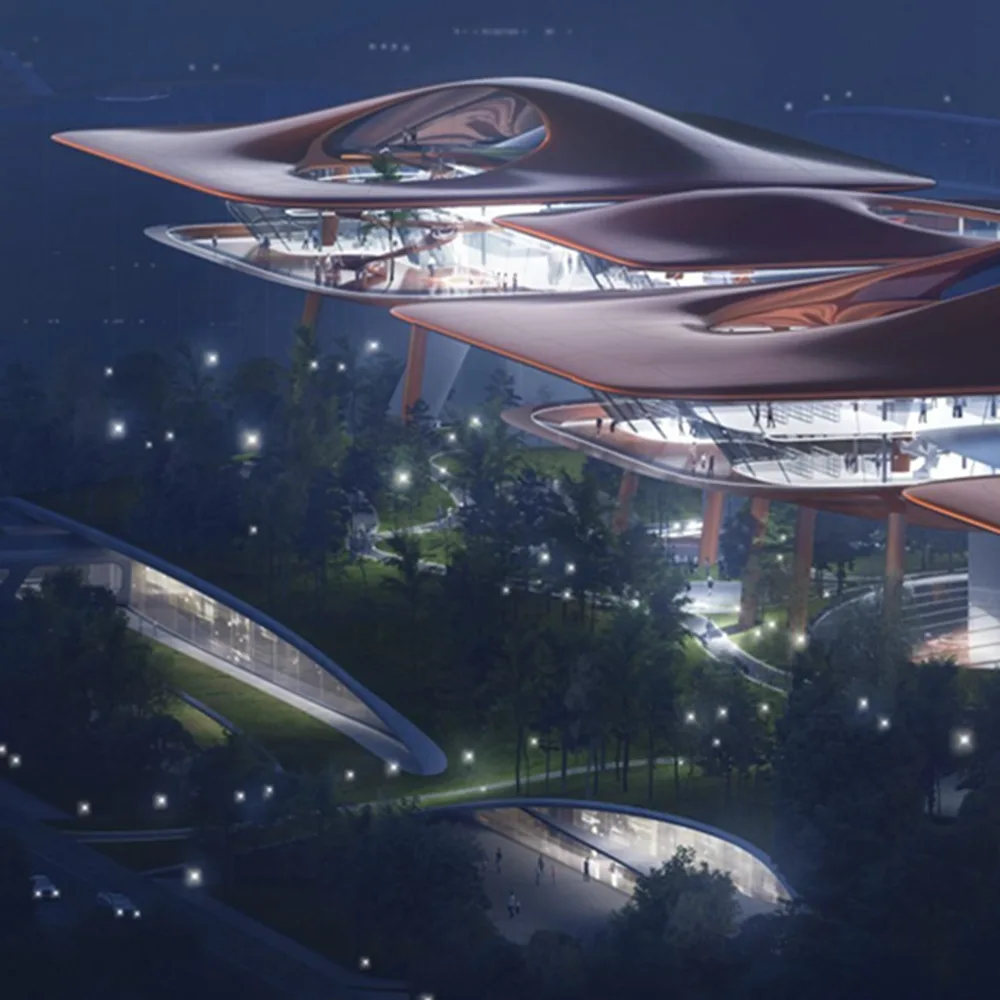BIM建筑|MAD在重庆设计“未来派””游轮码头