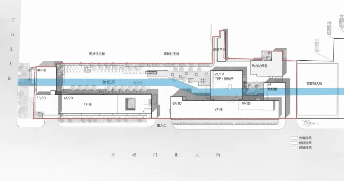 BIM建筑|护城河上的一段记忆迭代：总部办公楼更新 / 北京城建设计发展集团股份有限公司