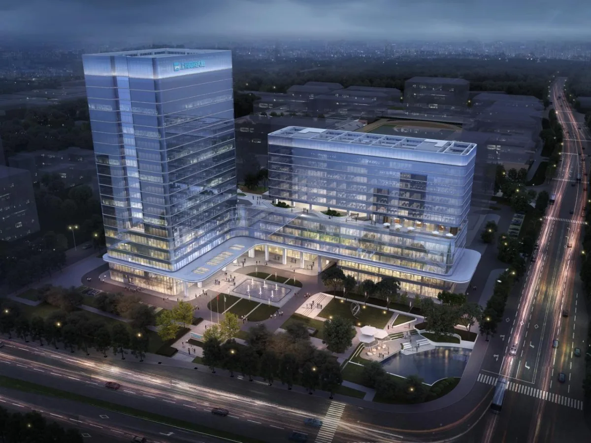 BIM建筑|龙头药企公园式总部办公·上药常药商务中心 / 简和建筑