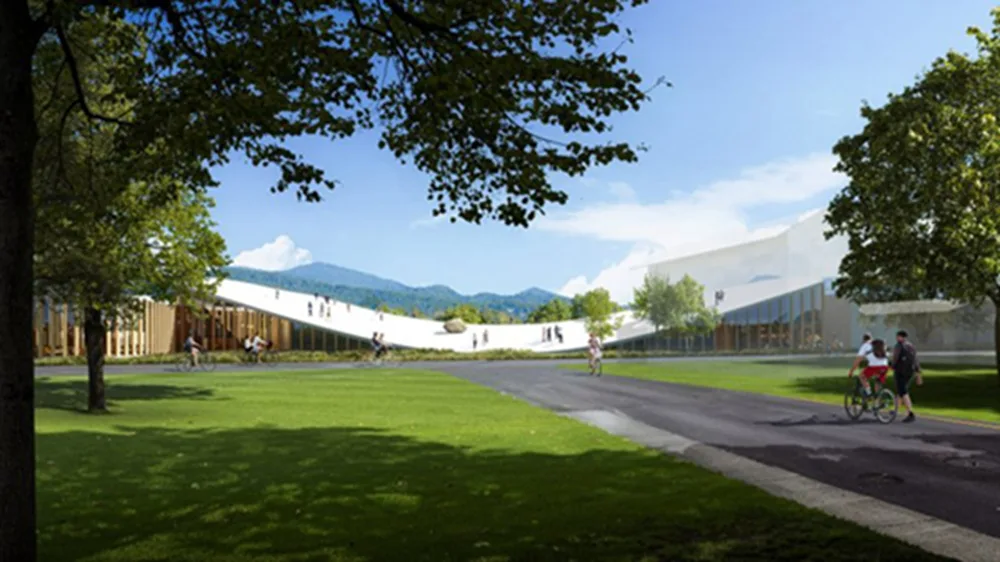 BIM建筑|藤本壮介为日本乡村大学设计可步行屋顶