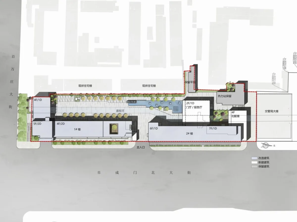BIM建筑|护城河上的一段记忆迭代：总部办公楼更新 / 北京城建设计发展集团股份有限公司