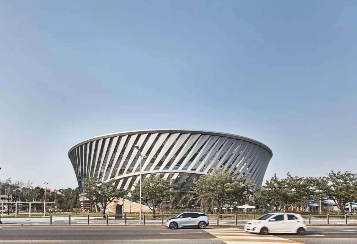 BIM建筑|地面‘涡轮机’，韩国国立航空博物馆 / Haeahn Architecture
